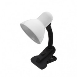 Lámpara Flexo infantil, Serie Yezco,  de color blanco/negro. Realizado en silicona, metal y policarbonato.