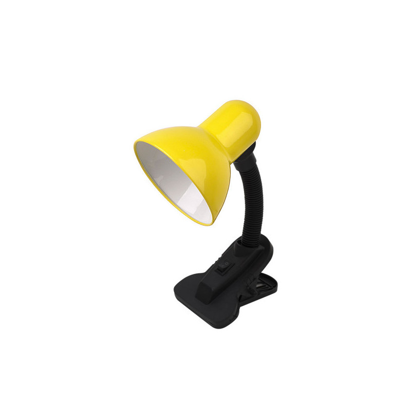 Lámpara Flexo infantil, Serie Yezco,  de color amarillo/negro. Realizado en silicona, metal y policarbonato.