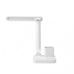 Lámpara Flexo moderno LED, Serie Bosco, en color blanco. Realizado en ABS, muy resistente.