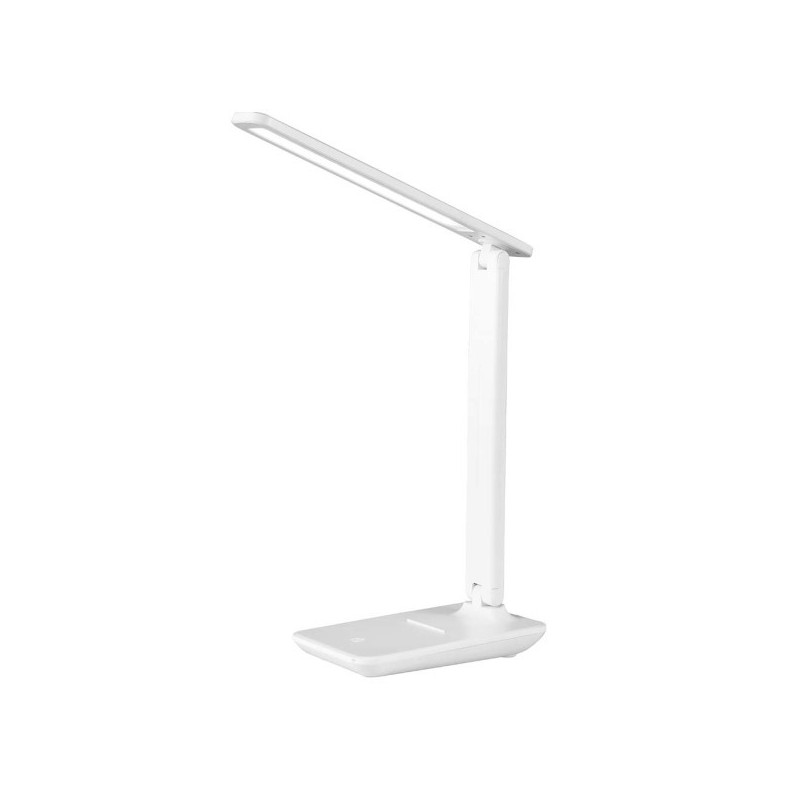 Lámpara Flexo moderno LED, Serie Amadeo, en color blanco. Realizado en ABS.