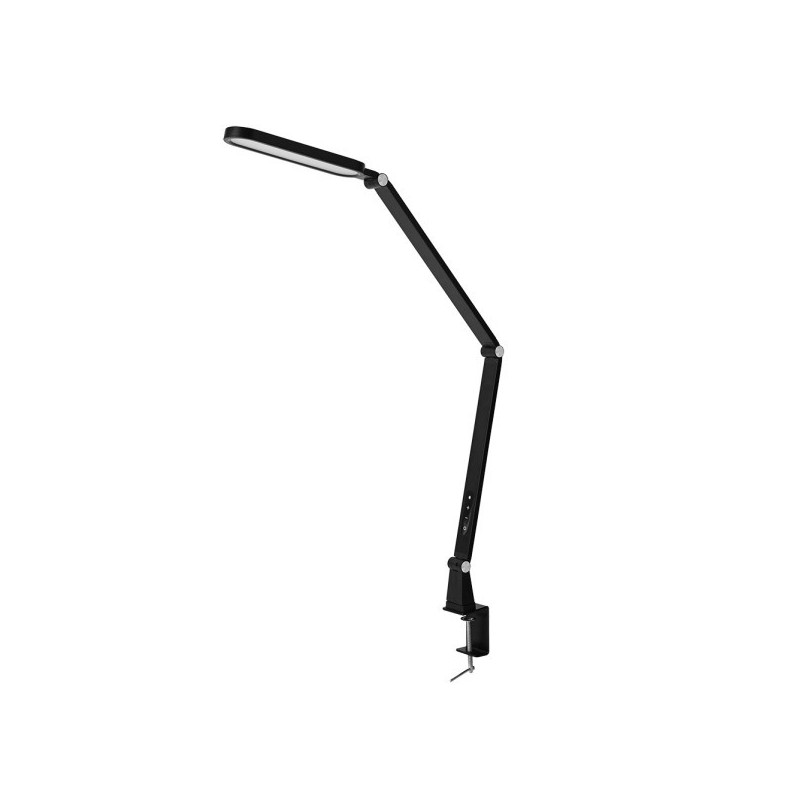 Lámpara Flexo moderno LED, Serie Conecta, de color negro. De diseño muy moderno realizado en aluminio, policarbonato y ABS
