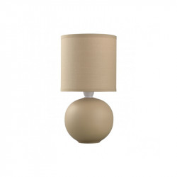 La lámpara de mesa moderna con pantalla, colección Caicos, es una pieza de iluminación elegante y funcional.