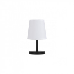 La lámpara de mesa moderna con pantalla, colección Kalmar, es una pieza de iluminación elegante y funcional.