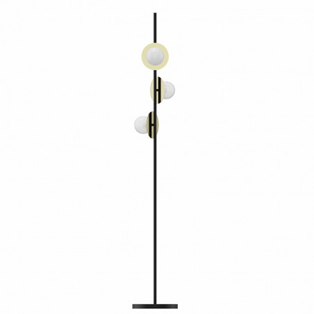 La lámpara de pie de salón retro Arguenon es una pieza de diseño elegante y atemporal.