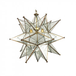 La lámpara farol granadino de la colección Estrella es una pieza de iluminación elegante y atemporal.