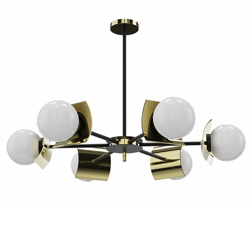 Esta lámpara de techo 6 luces colección Blavet es una pieza elegante y moderna.