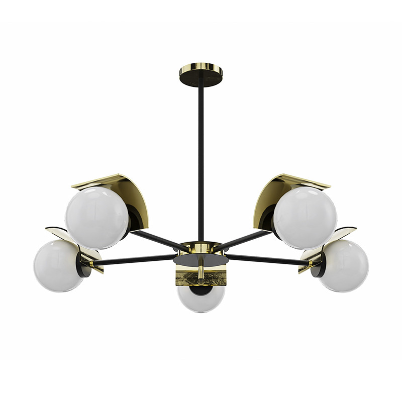 lámpara de techo 5 luces colección Ével es una pieza elegante y moderna que aportará un toque de distinción a cualquier estancia