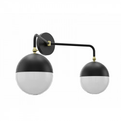 La lámpara / aplique de pared 2 luces Palencia es una pieza de diseño elegante y sofisticado
