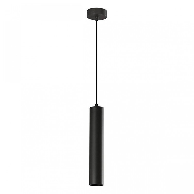 Lámpara de techo colgante, Serie Paipu, estructura metálica en acabado negro, altura ajustable, 1 luz