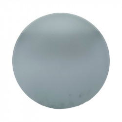 Cristal de plafón, en acabado ácido, diámetro Ø 26.5 cm, altura 5.5 cm. Sin taladro.