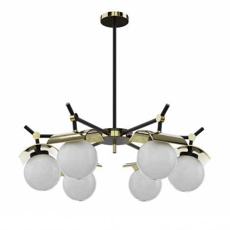 lámpara de techo 6 luces colección Odet es una pieza elegante y moderna