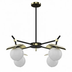 Lámpara de techo 4 luces colección Odet es una pieza elegante y moderna.