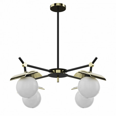 Lámpara de techo 4 luces colección Odet es una pieza elegante y moderna.