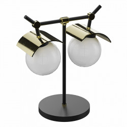 Lámpara de mesa moderno, colección Odet 2 luces, es una pieza de diseño elegante y sofisticado.
