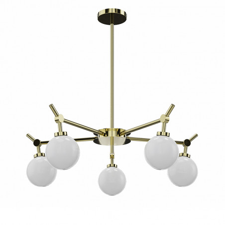 Lámpara de techo clásica 5 luces de la colección Aulne es una pieza elegante y sofisticada