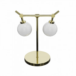 Lámpara de mesa clásica 2 luces, colección Aulne, es una pieza elegante y atemporal