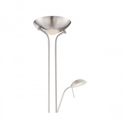 lámpara de pie LED Lampa en acabado níquel satinado es una lámpara de pie elegante y funcional