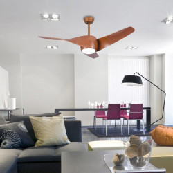 El ventilador de techo Madera Fanton - LM8081 es un ventilador de techo moderno y elegante con un acabado madera.