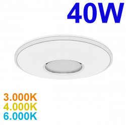 El plafón LED circular Bari de 40 W es una luminaria LED de techo moderna y elegante