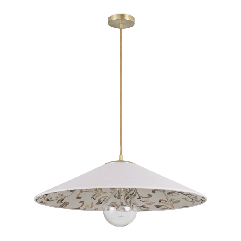 La lámpara de techo colgante, serie Darin Doré, es una elegante luminaria que aporta un toque de sofisticación
