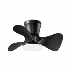 El ventilador de techo con luz de la colección Siux negro es excelente opción para aquellos que buscan un ventilador elegante