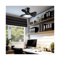 El ventilador de techo con luz de la colección Siux negro es excelente opción para aquellos que buscan un ventilador elegante