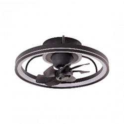El ventilador de techo con luz de la colección Tom Negro es un modelo moderno y elegante que combina funcionalidad y estilo.