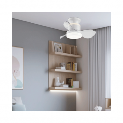 El ventilador de techo con luz de la colección Salento es un modelo moderno y elegante